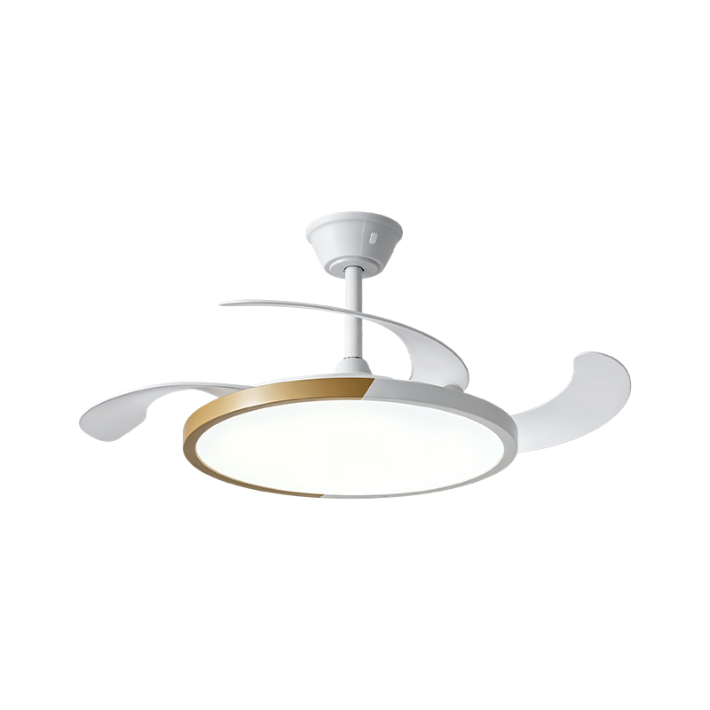 Rustik träfibrer infällbar fläktlampa Rustik träfibrer infällbar fläktlampa