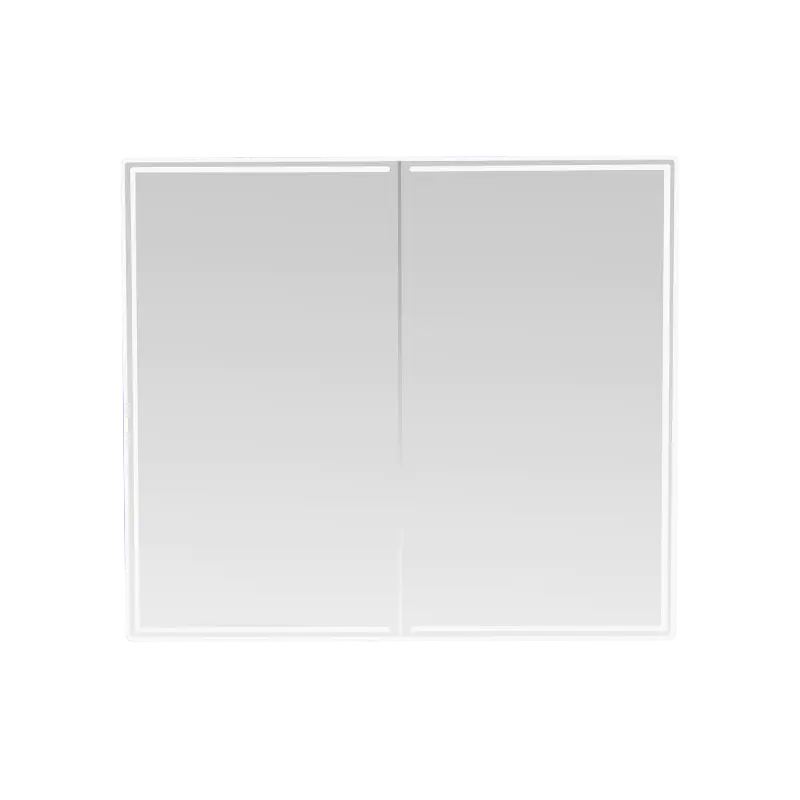Dubbeldörr LED Smart Badrumsspegelskåp (med anti-dimma hand-swipe switch)