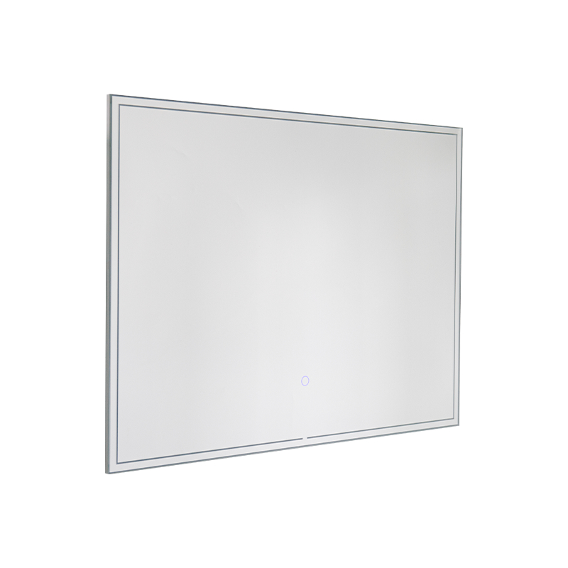 Aluminiumram LED Smart dimning Avfuktande Bakgrundsbelyst badrumsspegel Aluminiumram LED Smart dimning Avfuktande Bakgrundsbelyst badrumsspegel